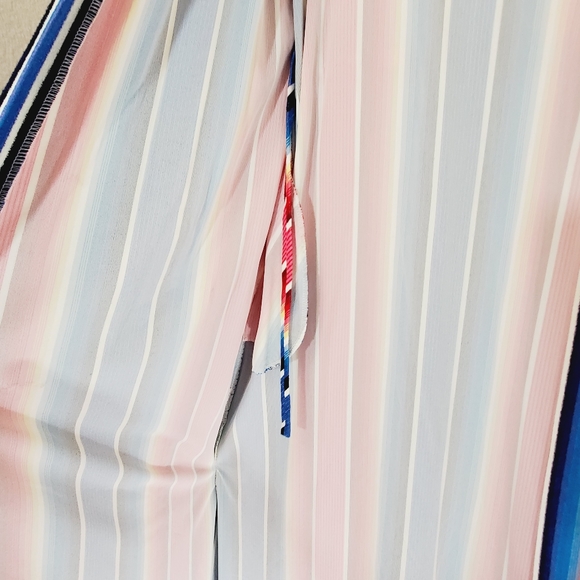 JCPENNY 1976 Spring Summer Kimono Robe Rainbow Longline Slinky Drappy Vintage - Picture 10 of 14